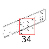 Supporto per scheda 24POT98 Unox XVC 104