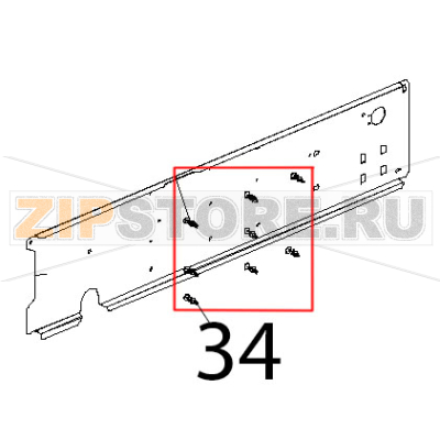 Supporto per scheda 24POT98 Unox XVC 104 Supporto per scheda 24POT98 Unox XVC 104Запчасть на деталировке под номером: 34