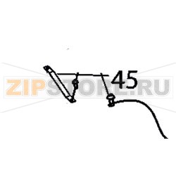 Суппорт Menumaster RMS510D P2001204M  Суппорт для микроволновой печи Menumaster RMS510D P2001204MЗапчасть на сборочном чертеже под номером: 45Количество запчастей в комплекте: 1Оригинальное название: BRACKET, SUPPORT MAG