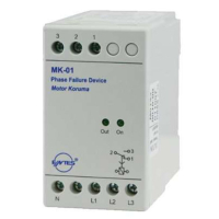 Реле контроля обрыва фаз 230 В/AC, 20% Entes MK-01