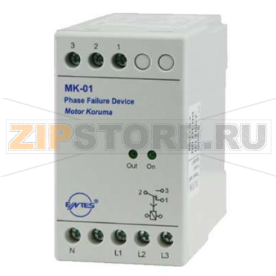 Реле контроля обрыва фаз 230 В/AC, 20% Entes MK-01 