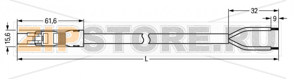 pre-assembled connecting cable; Eca; Plug/open-ended; 2-pole; Cod. B; Control cable 2 x 1.0 mm; 6 m; 1,00 mm; light green Wago 891-8992/205-605 Protected against mismating and maintenance-freeLow profile with 4.4 mm pole spacingComponents can be clearly printed on and color-coded to meet custom requirements....