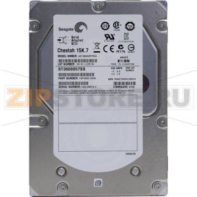 Жесткий диск 600 ГБ, 16 Мб, 6 Гбит/с (SAS) Seagate ST3600057SS 