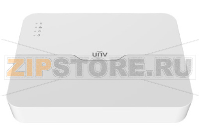 Uniview NVR301-16LS3-P8 Видеорегистратор IP 16-ти канальный с 8 PoE портами, видеовыходы HDMI/VGA, аудиовыход  1 канал RCA, 1 SATA HDD до 6TB, разрешение записи  и просмотра до 4К 