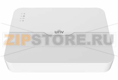 Uniview NVR301-16LS3-P8 Видеорегистратор IP 16-ти канальный с 8 PoE портами, видеовыходы HDMI/VGA, аудиовыход  1 канал RCA, 1 SATA HDD до 6TB, разрешение записи  и просмотра до 4К 