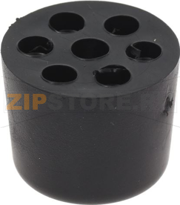 RUBBER FOOT ø 30x24 mm HOLE ø 6 mm 