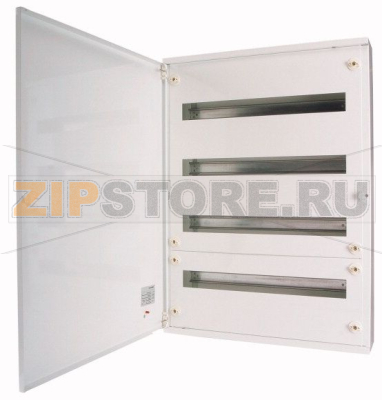 Щит настенный, 2 ряда, 48 модуля, белый, сталь Eaton BF-O-2/48-C 