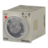 Таймер аналоговый с функцией задержки включения, компактный, 8-контактный разъем, круговая шкала Autonics ATE8-43E