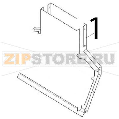 Flue rear plate Angelo Po 1G1BR1G Flue rear plate Angelo Po 1G1BR1GЗапчасть на деталировке под номером: 1