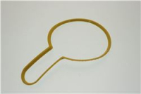 CORNICETTA PLASTICA GIALLA