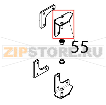 Cerniera superiore con perno saldato Tecnoeka KF 966 D AL UD Cerniera superiore con perno saldato Tecnoeka KF 966 D AL UDЗапчасть на деталировке под номером: 55