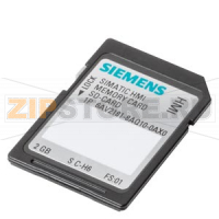 SIMATIC, карта памяти SD 2 ГБ для применения вне помещений, Secure Digital Card, использование внутри и вне помещений, может применяться с TIA V16 или выше, Дополнительная информация, количество и содержимое: см. Технические данные Siemens 6AV6881-0AQ10-0