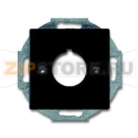 Накладка с суппортом для командно-сигнальных приборов, D=22.5 мм, чёрный бархат ABB 2CKA001724A4301