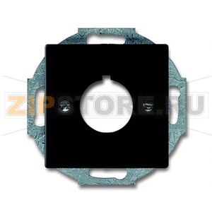 Накладка с суппортом для командно-сигнальных приборов, D=22.5 мм, чёрный бархат ABB 2CKA001724A4301 