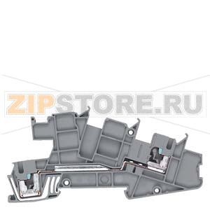 Installation terminal L 2.5 mm2, 5.2 mm width gray Siemens 8WH6001-4QF00 