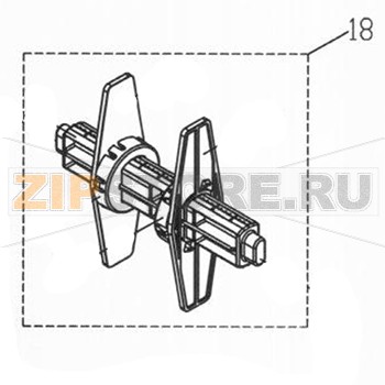 Шпиндель 1 дюйм TSC TDP-245 Шпиндель 1 дюйм для принтера TSC TDP-245 в сбореЗапчасть на сборочном чертеже под номером:18Количество запчастей в комплекте: 1Название запчасти TSC на английском языке: 1” LABEL SPINDLE ASS’Y