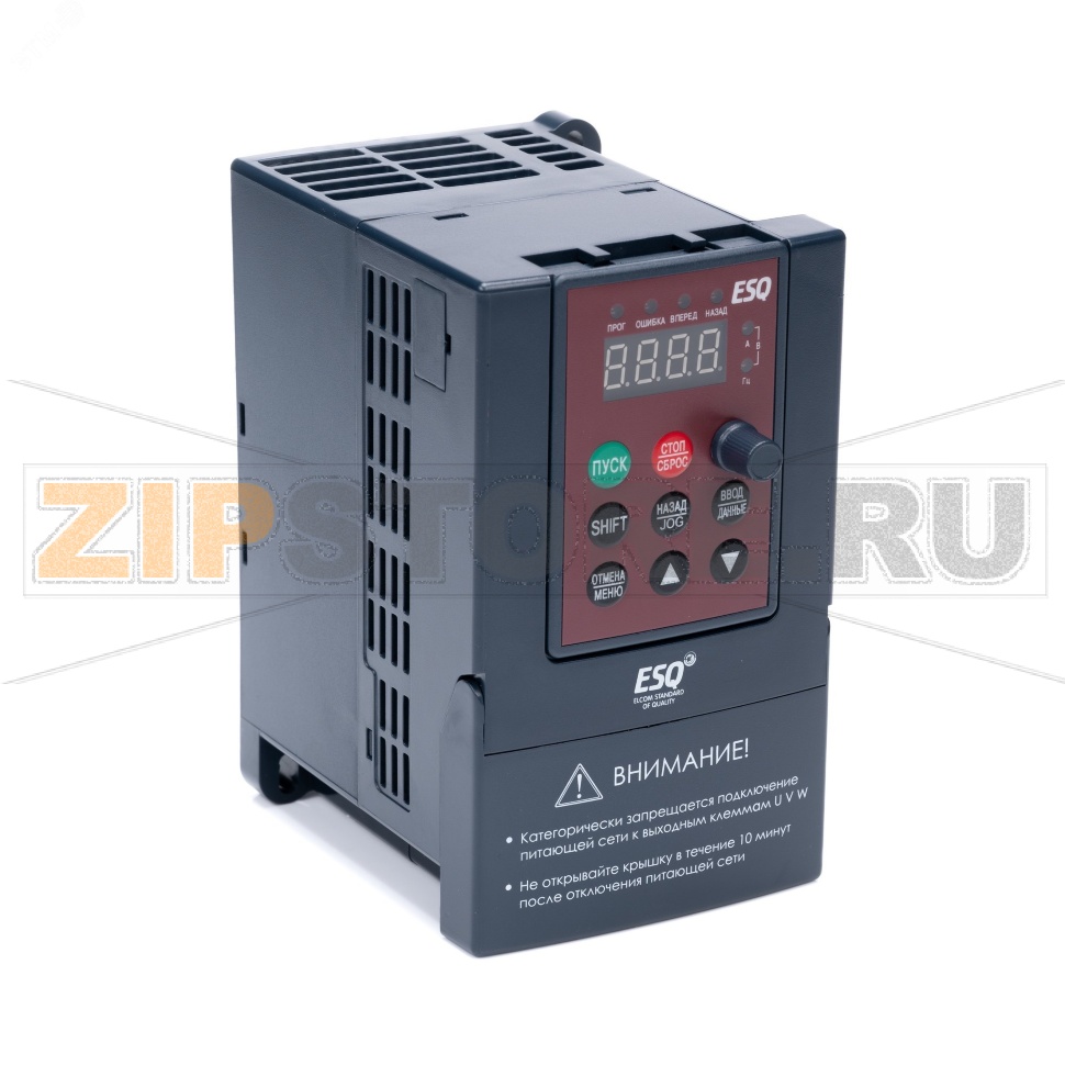 Преобразователь частоты 3.7 кВт, 220 В, 0.1-400 Гц, IP20 ESQ 08.04.000184 