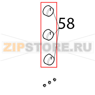 Manopola nera gambo orizzontale Tecnoeka KF 1010 A UD Manopola nera gambo orizzontale Tecnoeka KF 1010 A UDЗапчасть на деталировке под номером: 58
