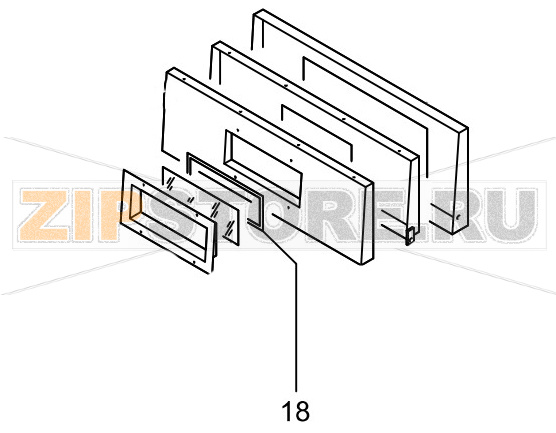 Уплотнение стекла Fimar FME 4+4 Уплотнение стекла для печи Fimar FME 4+4Запчасть на&nbsp;деталировке&nbsp;под номером: 18Количество запчастей в комплекте: 1