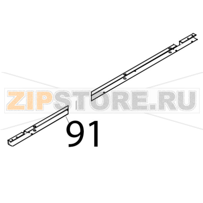 Rinforzo inferiore porta Tecnoeka KF 1010 A UD Rinforzo inferiore porta Tecnoeka KF 1010 A UDЗапчасть на деталировке под номером: 91