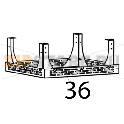 Bottom housing Bartscher RT-78B-8 Bottom housing Bartscher RT-78B-8Запчасть на деталировке под номером: 36