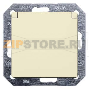 DELTA I-SYSTEM ЭЛЕКТРИЧЕСКИЙ БЕЛЫЙ РОЗЕТКА SCHUKO 10A DC/16А AC 250В C ЗАЩИТНЫМ КОНТАКТОМ C ЗАЩИТНЫМИ ШТОРКАМИ C ОТКИДЫВАЮЩЕЙСЯ КРЫШКОЙ C БЕЗРЕЗЬБОВЫМИ КОНТАКТНЫМИ ЗАЖИМАМИЭЛ.-МЕХ.ЧАСТЬ Siemens 5UB1905 