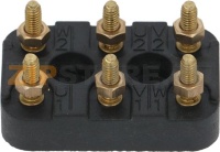 TERMINAL BLOCK BLACK 50x32x12 mm