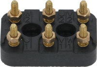 TERMINAL BLOCK BLACK 50x32x12 mm