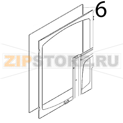 Inside moving glass and frame FO Angelo Po FM1221E1 Inside moving glass and frame FO Angelo Po FM1221E1Запчасть на деталировке под номером: 6