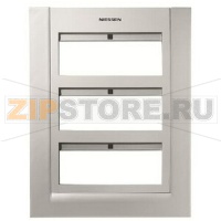 Панель лицевая для бокса поста централизации открытого/скрытого монтажа на 18 модулей, серебристая ABB 7689.60