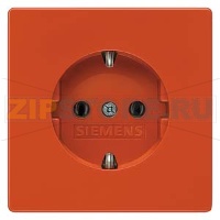 DELTA STYLE SCHUKO РОЗЕТКА С ДОП.ЗАЩ.ОТ ПРИКОСН., КРАСНЫЙ Siemens 5UB1837