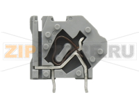 Наборная клемма на печатную плату; 4 mm; Шаг контактов 5 мм; 1-пол.; CAGE CLAMP®; опция объединения; 4,00 mm; серые Wago 745-801