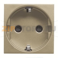 Розетка с заземлением 16 А, 250 В, шампань ABB 2CLA228860N1901