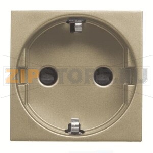 Розетка с заземлением 16 А, 250 В, шампань ABB 2CLA228860N1901 