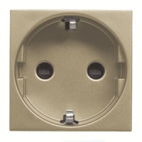 Розетка с заземлением 16 А, 250 В, шампань ABB 2CLA228860N1901