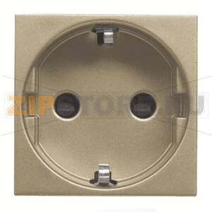 Розетка с заземлением 16 А, 250 В, шампань ABB 2CLA228860N1901 