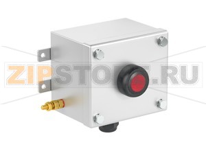 Модуль управления Control Unit Ex e, Stainless Steel, Illuminated Pushbutton LCS1.IRJX.F.1 Pepperl+Fuchs Electrical specificationsOperating voltage250 V max.Operating current16 A max.Terminal capacity2.5 mm2Functionilluminated pushbuttonColorredContact configuration1x NCUsage categoryAC15 - 12 ... 250 V AC - 10 ADC13 - 12 ... 24 V DC - 1 ANumber of poles1Mechanical specificationsHeight102 mm (A)Width116 mm (B)Depth85.5 mm (C)External dimension100 mm with operators (C1) 92.2 mm with screws (C2) 145 mm with mounting brackets (K)Fixing holes distance, height41 mm (G)Fixing holes distance, width130 mm (H)Enclosure coverfully detachableCover fixingM6 stainless steel hexagon head screwsFixing holes diameter6.1 mm (J)Degree of protectionIP66Cable entryNumber of cable entries1x M25 in face B fitted with polyamide Ex e cable glandDefined entry areaface BMaterialEnclosure1.5 mm 316L, (1.4404) stainless steelFinishelectropolishedSealone piece closed cell neopreneMass1.5 kgMountingmouting brackets with 6.1 mm screw holesGroundingM6 internal/external brass grounding boltAmbient conditionsAmbient temperature-40 ... 55 °C (-40 ... 131 °F) @ T4 -40 ... 40 °C (-40 ... 104 °F) @ T6 Data for application in connection with hazardous areasEU-Type Examination CertificateCML 16 ATEX 3009 XMarking II 2 GD Ex db eb mb IIC T* Gb Ex tb IIIC T** °C Db T6/T80 °C @ Ta +40 °C T4/T130 °C @ Ta +55 °CInternational approvalsIECEx approvalIECEx CML 16.0008XEAC approvalTC RU C-DE.GB06.B.00567ConformityDegree of protectionEN 60529General informationSupplementary informationEC-Type Examination Certificate, Statement of Conformity, Declaration of Conformity, Attestation of Conformity and instructions have to be observed where applicable. For information see www.pepperl-fuchs.com.AccessoriesOptional accessoriesEngraved traffolyte tag labelEngraved AISI 316L stainless steel tag labelColor in-fill stainless steel tag label