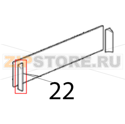 Corner protection left Scotsman AC 56 Corner protection left Scotsman AC 56Запчасть на деталировке под номером: 22