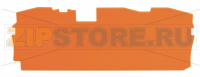 End and intermediate plate; 1 mm thick; orange Wago 2016-1392