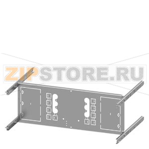 SIVACON S4 EBS SENTRON 3VA 3VA20 (100 A) 3-pole Mounting position horizontal Fixed mounting, Plug-in base, Insert Number of switches 1 Height 200 mm device holder Width 600 mm Branch heights 200, 250, 300mm Siemens 8PQ6000-8BA08 