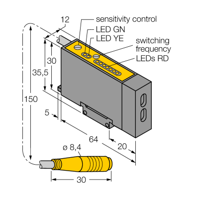 Датчик фотоэлектрический Turck D12SP6FPHQ 