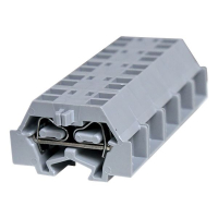Мини-клемма проходная, пружинная, 4 контакта, серая CHIKU RST 2,5HT-MID-B