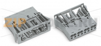 Защелкивающаяся розетка; 4-пол.; Код. B; 4,00 mm; серые Wago 770-744
