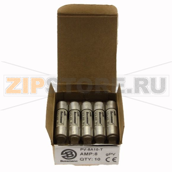 Предохранитель, 8 A, DC 1000 В, 50 кА, IEC 60269-6 type A, 10x59 мм, gPV, UL PV, IEC UL Eaton 8A 