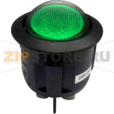 Переключатель клавишный 220 В/AC, 250 В/AC, 10 А, 2 x выкл/вкл TRU Components TC-R13-244B-02 B/G 