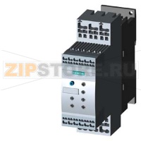 УСТРОЙСТВО ПЛАВНОГО ПУСКА SIRIUS, ТИПОРАЗМЕР S0, 38A, 18.5КВТ/400V, 40 ГРАД., НОМИНАЛЬНОЕ РАБОЧЕЕ НАПРЯЖЕНИЕ UE 200-480V AC, НОМИНАЛЬНОЕ НАПРЯЖЕНИЕ ЦЕПИ УПРАВЛЕНИЯ US 24V AC/DC, ПРУЖИННЫЕ КЛЕММЫ, ВХОД ДЛЯ ТЕРМИСТОРНОЙ ЗАЩИТЫ ЭЛЕКТРОДВИГАТЕЛЯ Siemens 3RW40