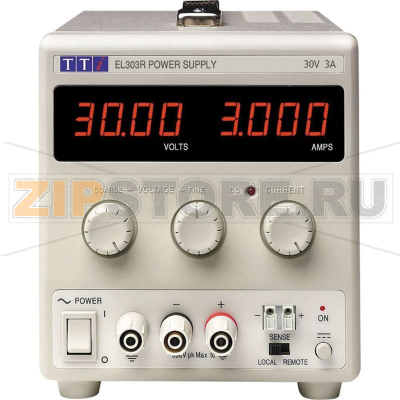 Блок питания лабораторный, регулируемый, 0-30 В/DC, 0-3 А, 90 Вт Aim-TTi EL303R 
