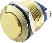 Кнопка антивандальная 48 В/DC, 2 А, 1 x выкл/вкл, без фиксации, IP65, 1 шт TRU Components GQ 16H-G