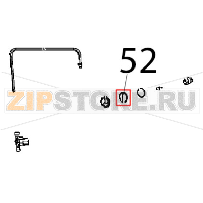 Seal for lamp glass cover pure Unox XB 895 Seal for lamp glass cover pure Unox XB 895Запчасть на деталировке под номером: 52
