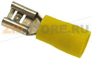 КАБЕЛЬНАЯ КЛЕММА ЖЕЛТАЯ F 6,3X0,8 MM 100 ШТ 